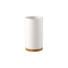 Load image into Gallery viewer, Ceramic Bamboo Bathroom Tumblers Teeth Brushing Cup Bathroom Emulsion Container Kitchen Tableware Dishwashing Liquid Container
