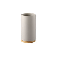 Load image into Gallery viewer, Ceramic Bamboo Bathroom Tumblers Teeth Brushing Cup Bathroom Emulsion Container Kitchen Tableware Dishwashing Liquid Container