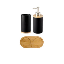 Load image into Gallery viewer, Ceramic Bamboo Bathroom Tumblers Teeth Brushing Cup Bathroom Emulsion Container Kitchen Tableware Dishwashing Liquid Container