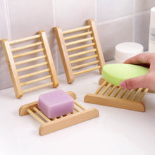 Load image into Gallery viewer, Natural Wood Soap Dish Bathroom Accessories Home Storage Organizer Bath Shower Plate Durable Portable Soap Tray Holder 1PC