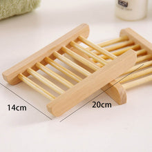 Load image into Gallery viewer, Natural Wood Soap Dish Bathroom Accessories Home Storage Organizer Bath Shower Plate Durable Portable Soap Tray Holder 1PC